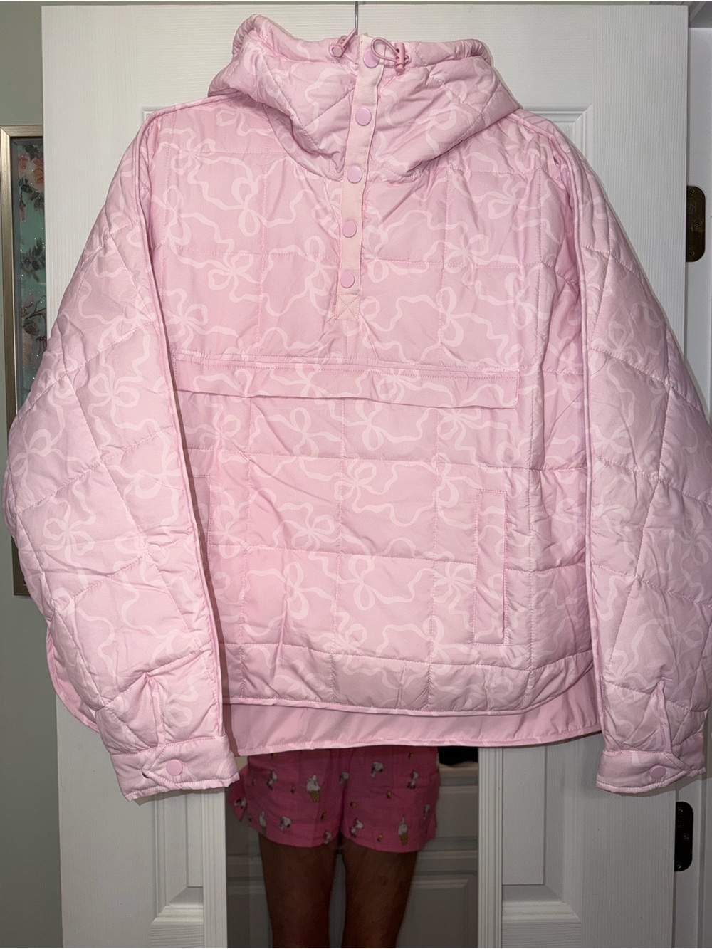 AS Revival (Altar’d state) Light Pink Quilted Hooded Puffer Jacket